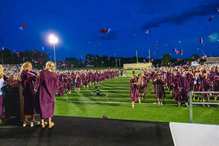 Students celebrate graduating